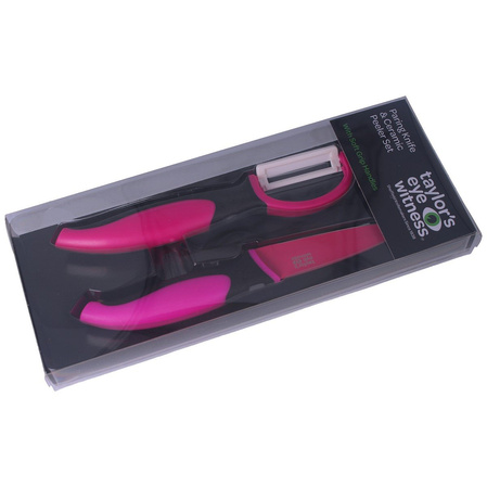 Taylor's Eye Knife Peeler and Peeler Pink Set (377800)