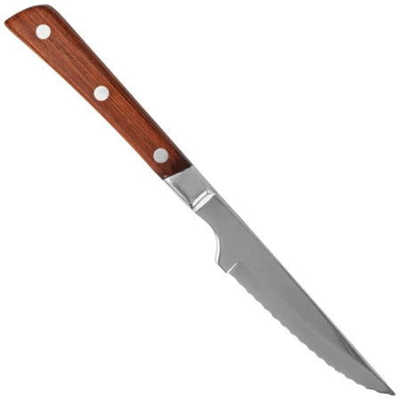 Nóż kuchenny do steków Top Cutlery Steak Red Stamina Wood, Satin 3Cr13Mov (17480)