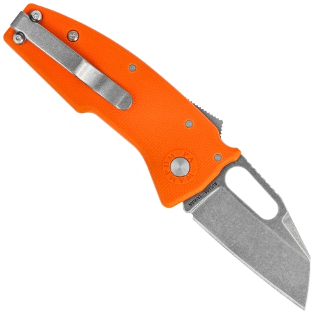 Nóż składany Demko Nano-Shark SF Orange GRN, Stonewashed AUS10A by Andrew Demko (NANO-10A-Orange GRN-SF)