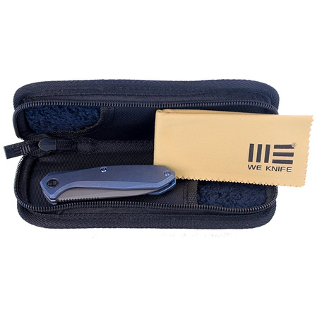 WE Knife Mote Blue Titanium, Gray Stonewashed CPM S35VN by Ostap Hel (2005B)