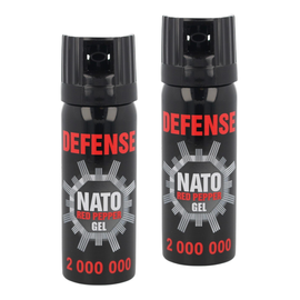 Zestaw dwóch gazów pieprzowych Sharg Nato Defence Gel 2mln Cone 50ml