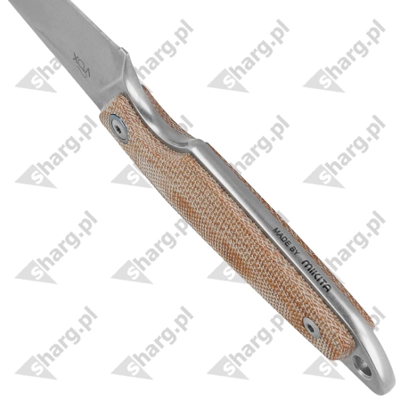 Nóż MKM Makro 2 Natural Canvas Micarta, Stonewashed by Jesper Voxnæs (MKMA02-NC)