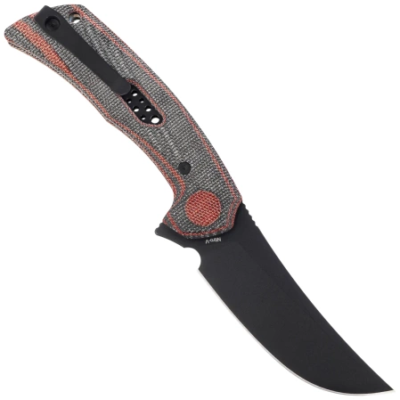 Nóż składany Reate PL-7 Red / Black Micarta, Black PVD Nitro-V (PL-7 RDBKM PVD)