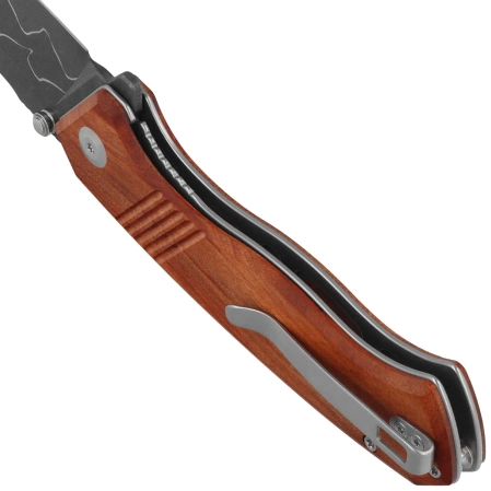 Civivi Placoid Guibourtia Wood Knife, Damascus (C23079-DS1)