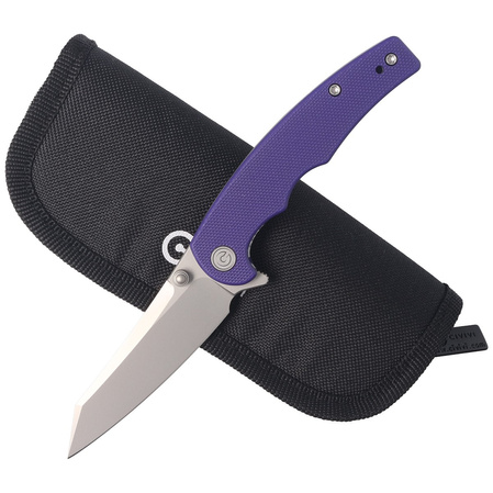 Nóż składany Civivi P87 G10 Purple, Silver Bead Blasted Nitro-V by Kaila Cumings (C21043-2)