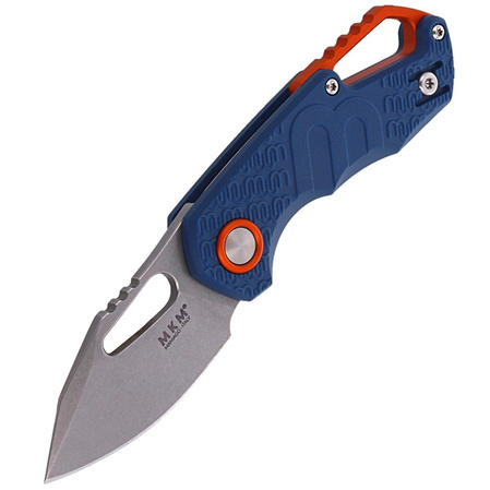 Nóż składany MKM Isonzo Clip Point Blue FRN, Stonewashed N690 by Jesper Voxnæs (MK FX03-3PBL)