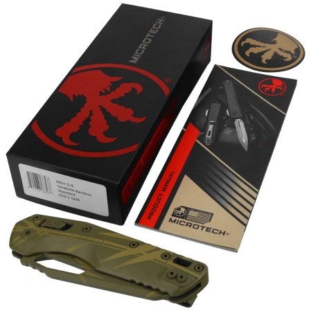 Nóż składany Microtech MSI S/E Cerakote Bamboo Aluminium, Cerakote Bamboo M390MK by Tony Marfione (210-1CAM)