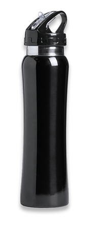 Butelka ze słomką Barbaric Sports Stainless 800 ml, Black Glossy (40068)