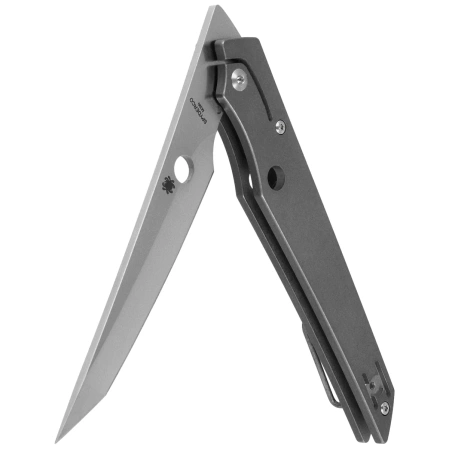 Nóż składany Spyderco Cobol Gray Titanium, Satin M390 by Paul Alexander (C273TIP)