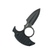 Kubey Cavy Pushdagger Black G10, Blackwashed 14C28N by MUZI Design (KU403B)