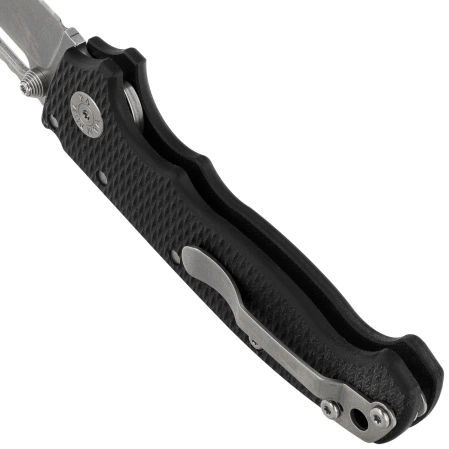 Demko MG AD20S Clip Point Black G10, Stonewashed MagnaCut by Andrew Demko (MGAD20S-MAG-BKG10-CP)