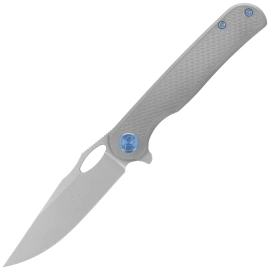 Nóż składany Kubey KB Knives Hydro Grey Titanium, Stonewashed M390 by Mark Perez (KB323A)