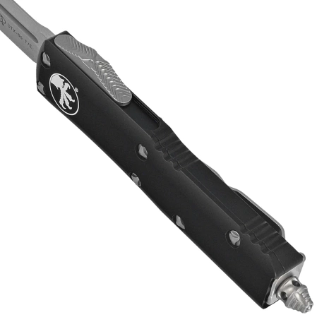 Nóż automatyczny OTF Microtech UTX-85 T/E Black Aluminium, Stonewashed M390 (233-10)