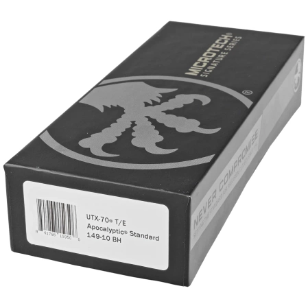 Microtech UTX-70 T/E Bounty Hunter Signature OTF Knife Distressed Green Aluminum, Apocalyptic M390 (149-10BH)