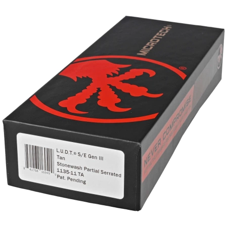 Nóż automatyczny Microtech LUDT Gen III S/E Tan Aluminium, Stonewashed P/S M390MK by Tony Marfione (1135-11TA)