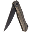 Bestech Thyra Bronze Stonewashed Titanium/Carbon Fiber, Black Stonewashed M390 by Kombou Knife (BT2106C)