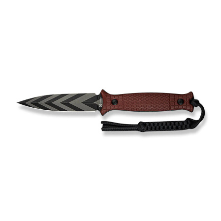 Civivi Perfrico Knife Burgundy G10, Black/Gray Striped 14C28N (C23026-3)