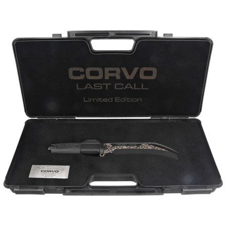 Extrema Ratio Corvo Last Call Knife LE No 016/70 Black Forprene, Black MIL-C/Geotech Camo N690 (04.1000.0442/BLK/SE)