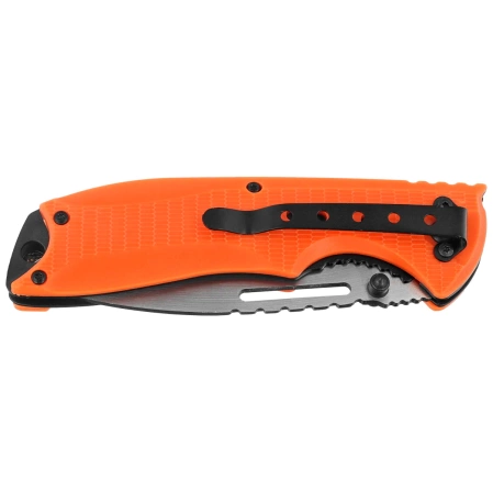 Herbertz CJH Orange Plastic/Paracord Knife, Black 420 (10000356)