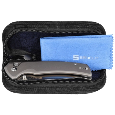 Sencut Serene Gray Aluminium, Satin D2 knife (S21022B-3)