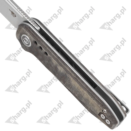 Bestech Syntax CP Green Micarta, Stonewashed/Satin CPM 154CM by Todd Knife and Tool (BG41E)