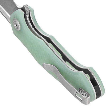 Nóż składany Kubey Dugu Jade G10, Beadblasted 14C28N (KU210I)