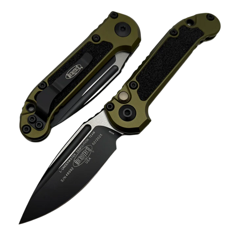 Microtech LUDT Gen III S/E Automatic Knife OD Green Aluminum, Black M390MK by Tony Marfione (1135-1OD)