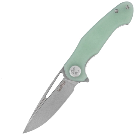 Kubey Dugu Knife Jade G10, Beadblasted 14C28N (KU210I)