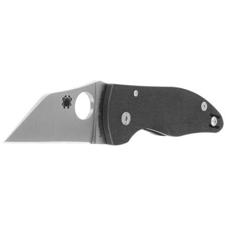 Spyderco MicroJimbo Black G10, Satin CPM S30V Plain by Michael Janich Knife (C264GP)