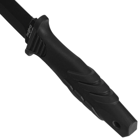 Fox FKMD Tactical Elementum Dagger D/E Knife Black PP/TPE, Black Idroglider N690Co (FX-647 AF)