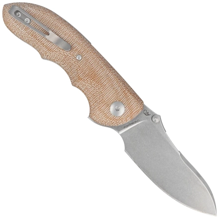 Nóż składany Viper Moon Natural Canvas Micarta, Stonewashed MagnaCut by Fabrizio Silvestrelli (V6010CN)