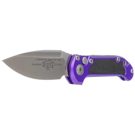 Microtech LUDT Gen III S/E Automatic Knife Purple Aluminum, Apocalyptic M390MK by Tony Marfione (1135-10APPU)