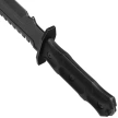 Third Decor Habitat Terminator Black Rubberized ABS, Stonewashed 420 Knife (H0301)