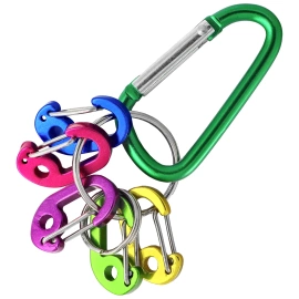 Martinez Albainox Green Aluminum Carabiner Set (16249-GR)
