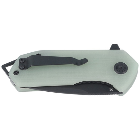 Nóż składany Kubey Campe KU203I Jade G10, Dark Stonewashed D2