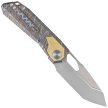 Nóż składany Remette RT-Peregrine Falcon Tiger Stripe/Gold Titanium, Hand Grinding Pearlescent M390 (RTT1-C)