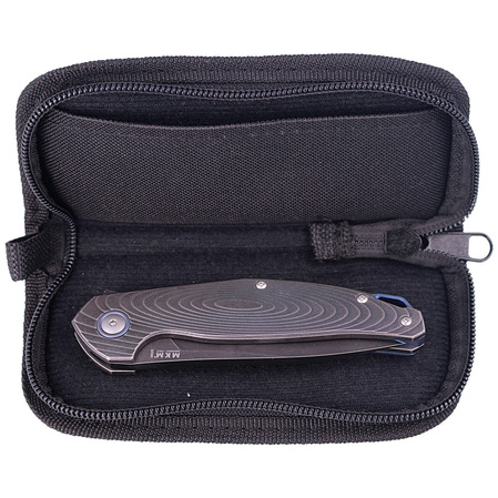 MKM Goccia Dark Stonewashed Titanium Knife, Dark Stonewashed M390 by Jens Ansø (MKGC-TDSW)