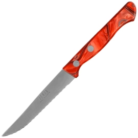 MAM Universal 100 Kitchen Knife Red Metakrilat, Serrated Stainless Steel (4311)