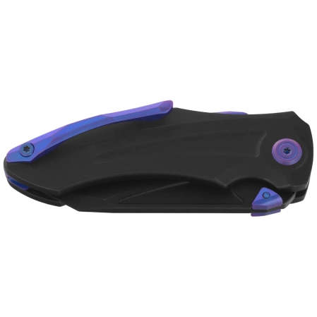 Kubey Sumo Knife Black Titanium, Blackwashed CPM 20CV by Jake Hoback (KB400E)