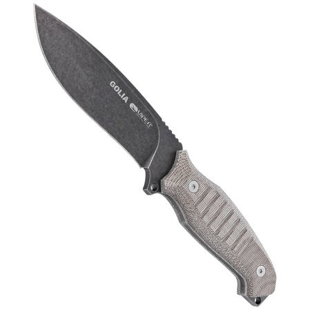 Viper Golia Evolution Green Canvas Micarta, Dark Stonewashed D2 by Tommaso Rumici (VT4003ECG)