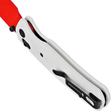 Bestechman Cicada's Wing Knife White G10, Red 10Cr15MoV (BMK06G)