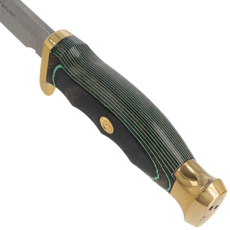 Nóż Muela Ranger-14GS Green Pakka Wood, Satin X50CrMoV15