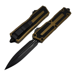 Nóż automatyczny OTF Microtech Scarab II Gen III D/E Tan Aluminium, Tactical M390MK by Tony Marfione (1280-1TA)