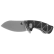 BlackFox Dripper Knife Black Micarta, Stonewashed VG-10 (BF-771 MB)