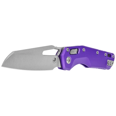 Microtech MSI S/E Knife Purple Slab Side Aluminium, Stonewashed M390MK by Tony Marfione (210-10PU)