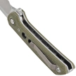 Reate PL-XF-3 Knife Green Micarta/Black G10 Inlay, Stonewashed Nitro-V
