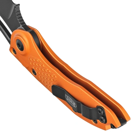 Nóż automatyczny Microtech Stitch-A S/E Orange Tangerine Aluminium, Black M390 by Borka Blades and Tony Marfione (169-1OT)