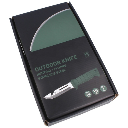 Zestaw 10 szt noży Eyeson by Lindbloms Hunting/Fishing Knife Green Stainless (VT-333x10)