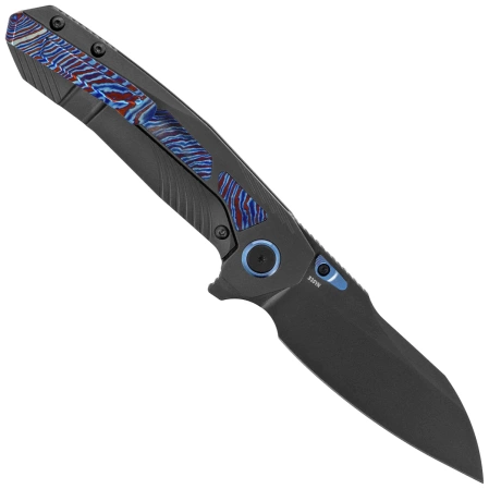 Remette Kestrel Knife Black DLC Titanium/Timascus, Black DLC CPM S35VN (RTPO-E)