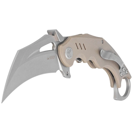 Nóż składany Kubey Wrath Tan G10, Beadblasted 14C26N by MUZI Design (KU261C)
